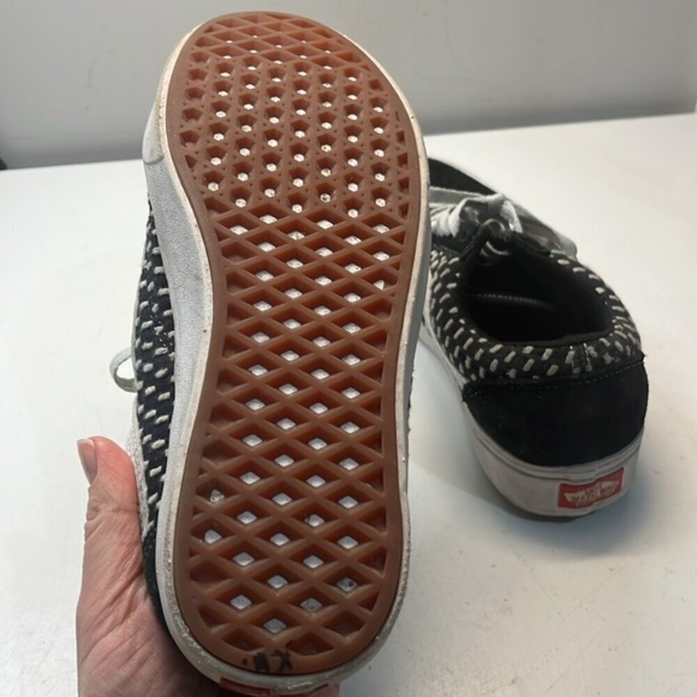Vans Old Skool Quilt Stitch 'Black White' VN0A3WMA4B0 Sneakers, size 8.5 - Picture 12 of 12